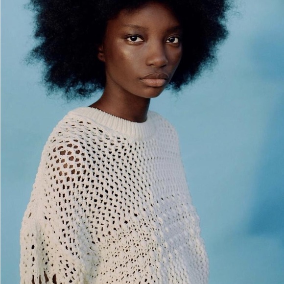NWT Zara Knit Textured sweater - Picture 6 of 10